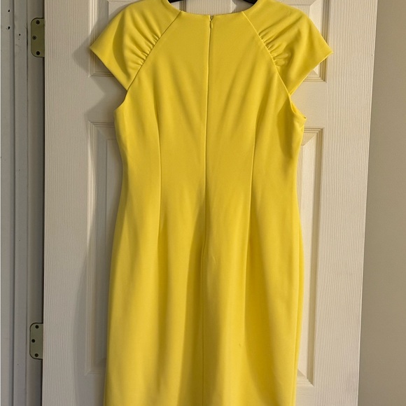 Calvin Klein Sunny Yellow Midi Dress - Picture 2 of 3
